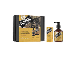 The perfect gift for someone or even yourself! Take care of beard needs with the Proraso Wood & Spice Beard Duo Kit.  Designed for medium to long-bearded men, the pairing of the Proraso Wood & Spice Beard Oil and Beard Wash will help to tame, nourish and clean the thickest and bristliest of beards. 